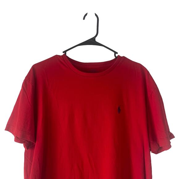 Polo Ralph Lauren Men's Size Medium Classic Fit Red Short Sleeve Logo T Shirt - Picture 3 of 9